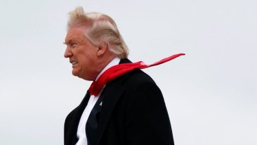President-elect Donald Trump modelling his latest fashion statement.