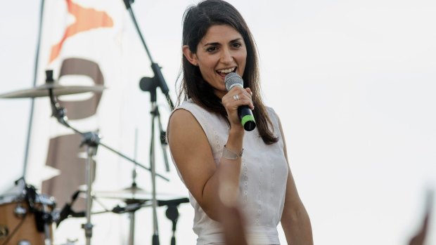 Virginia Raggi, elected as mayor of Rome.