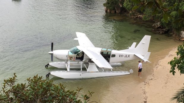 Gigi, Justin Hemmes' seaplane, is "all about convenience".