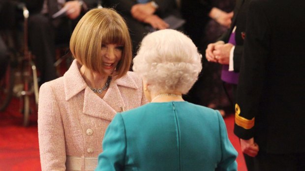 Anna Wintour received the honour for services to fashion and journalism.
