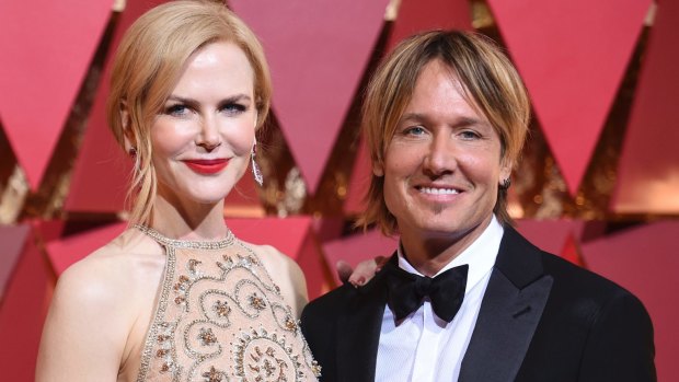 Nicole Kidman and Keith Urban arrive at the Oscars.