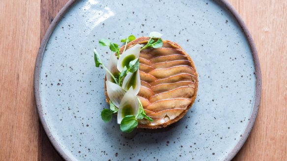 Pine mushroom tartlet.