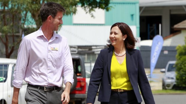 Main Roads Minister Mark Bailey, pictured with Premier Annastacia Palaszczuk, this week led a delegation to Sydney to argue the Turnbull government provide 80 per cent of the funds for the two Pacific Motorway projects.
