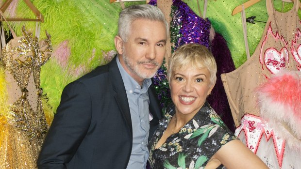 Baz Luhrmann and Catherine Martin in Melbourne for the opening night of 