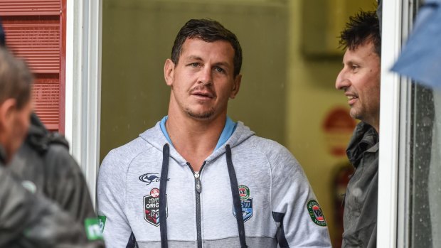 Picking Bird's brain: Greg Bird with NSW coach Laurie Daley in camp at Coffs Harbour.
