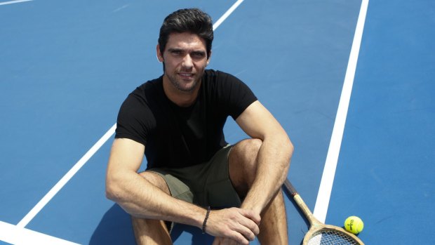Talk a big game: Kokkinakis has turned to Philippoussis for added inspiration and grasscourt intellect.