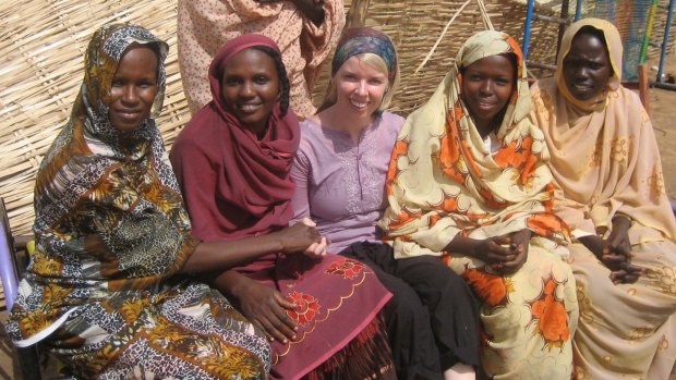 Ruth Jebb at work in Darfur.