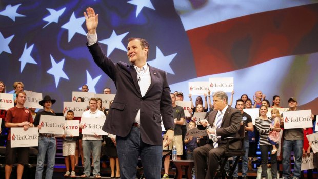 Ted Cruz at a campaign stop in Orlando, Florida, on Friday.