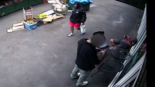 CCTV footage of the alleged  robber.