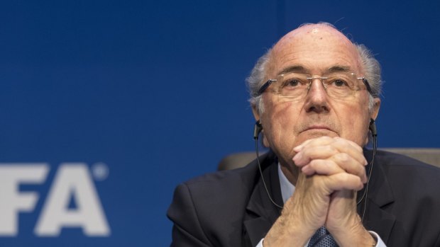 In the cold: Sepp Blatter has been stood down by FIFA. 