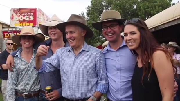 Prime Minister Malcolm Turnbull, wearing an Akubra, in a still from a video released on his Facebook page.