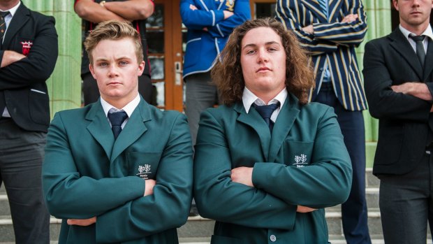 Ryan Lonergan with brother Lachlan as schoolboys.