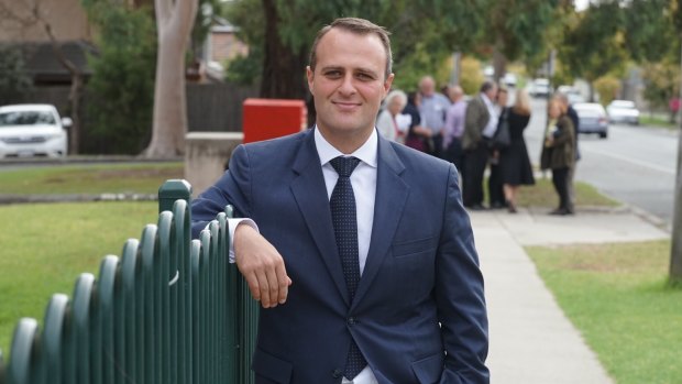 Liberal candidate Tim Wilson has also faced homophobic slurs while out campaigning.