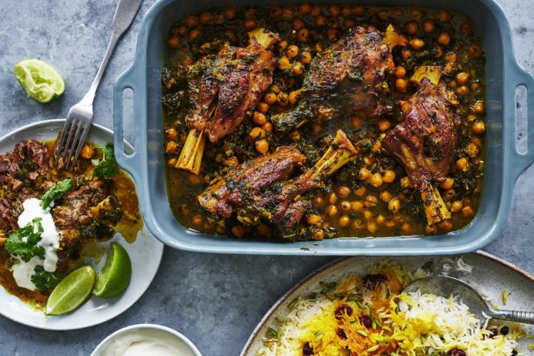 Danielle Alvarez's chickpea and lamb shank stew.