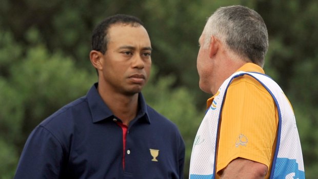 Tiger Woods and STeve Williams in 2011.