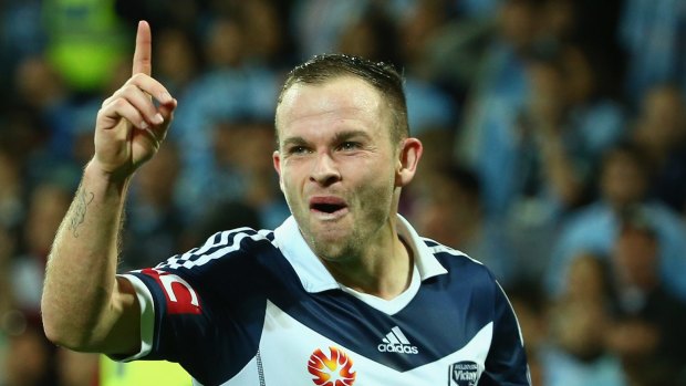 Game time: Melbourne Victory's Leigh Broxham wants to turn the focus to the football.