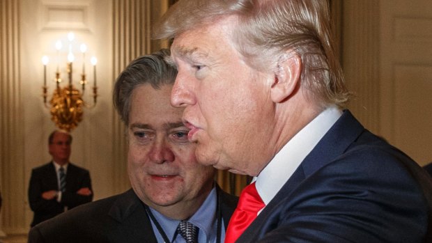 President Trump's lawyer wrote to Steve Bannon on Wednesday that he had breached his NDA with the Trump campaign.