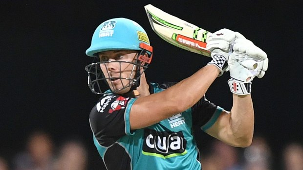 The Brisbane Heat's Chris Lynn in action in last summer's Big Bash League. The Heat take on the Adelaide Strikers at the Gabba on Wednesday, December 19, in their first home match of the new season.