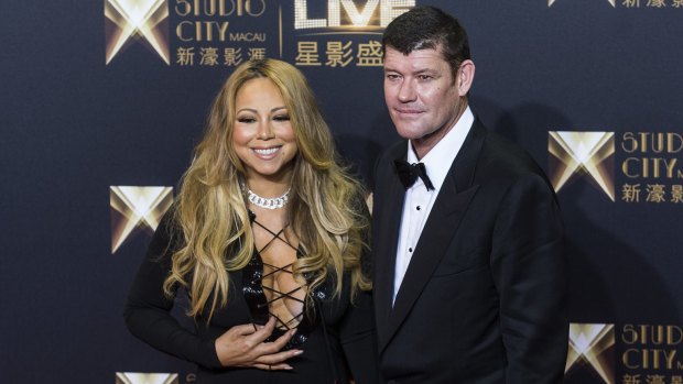 Engaged: James Packer and singer Mariah Carey.