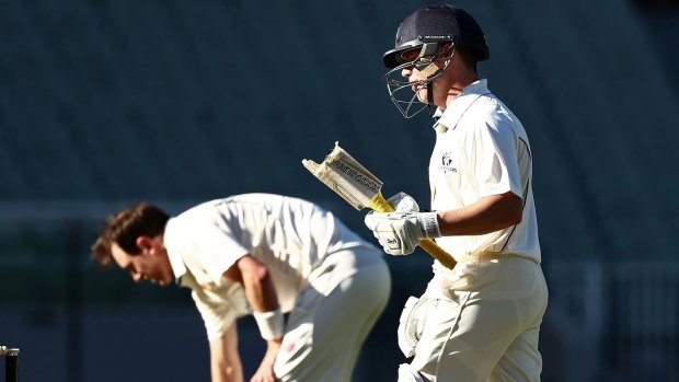 Marcus Harris took a toll on the Tasmanian bowlers - and his willow.