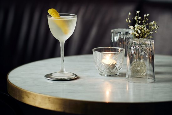 The classic martini served The Mayfair in Melbourne.