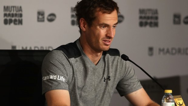 Looking for a bounce: Andy Murray.