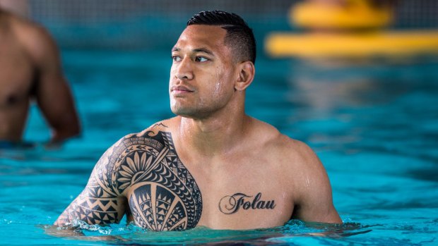 Numbers game: Israel Folau is ready to play after ankle surgery.