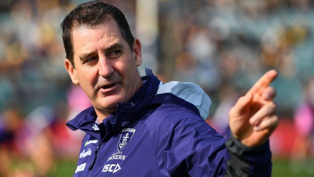 Ross Lyon wants his Dockers maintaining the hard work during the new-year break.