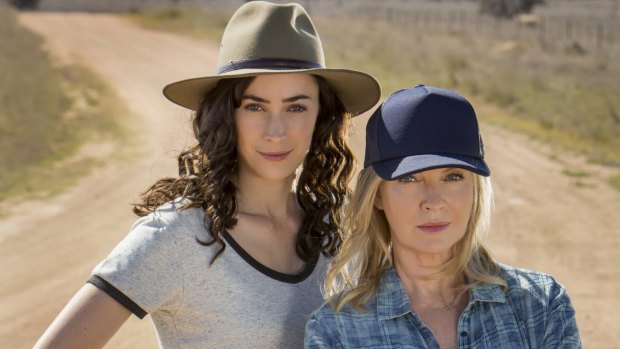 Geraldine Hakewill and Rebecca Gibney in the upcoming series <i>Wanted</i>.