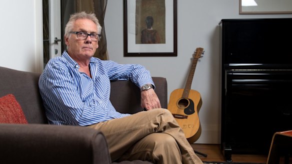 Author, Kim Dalton, who is publishing a critique of ABC practices, in his Sydney home.