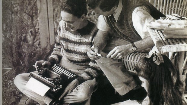 Cynthia, Sidney and Jinx Nolan in  1949.