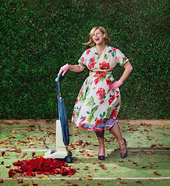 Author Liane Moriarty at home.