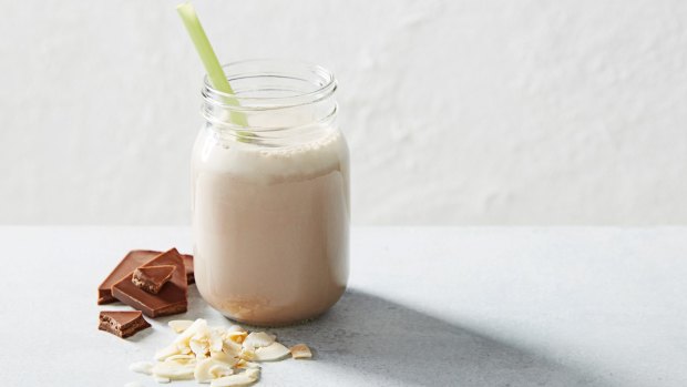 A chocolate coconut Probiotec meal replacement shake - part of the new CSIRO Flexi Diet.