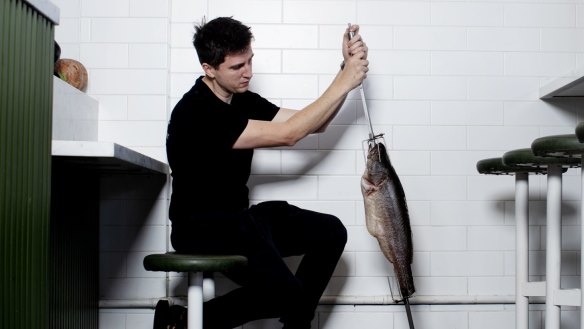 Modern-day codfather: Charcoal Fish chef Josh Niland in his Rose Bay restaurant.