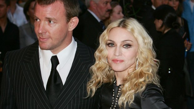  Guy Richie and Madonna attend the world premiere of <i>RocknRolla</i> at Odeon West End on September 1, 2008 in London, England.