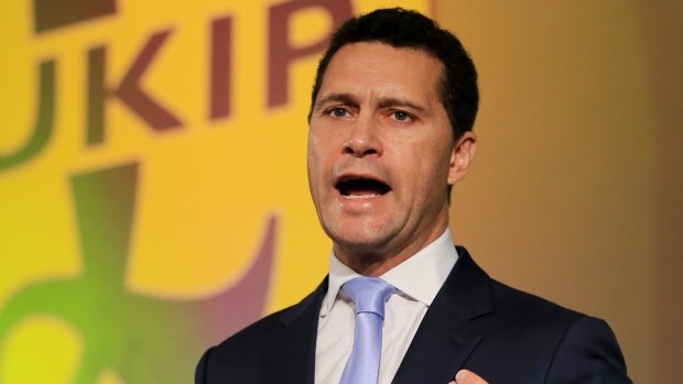 Steven Woolfe, pictured in September, was hospitalised on Thursday.