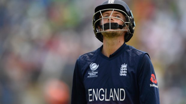 Disappointed: England batsman Joe Root.