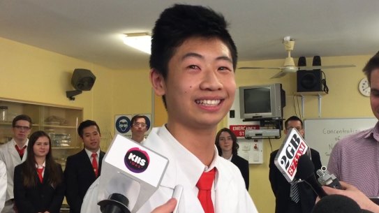 "I would have worked harder": Year 12 student Jack Fu.