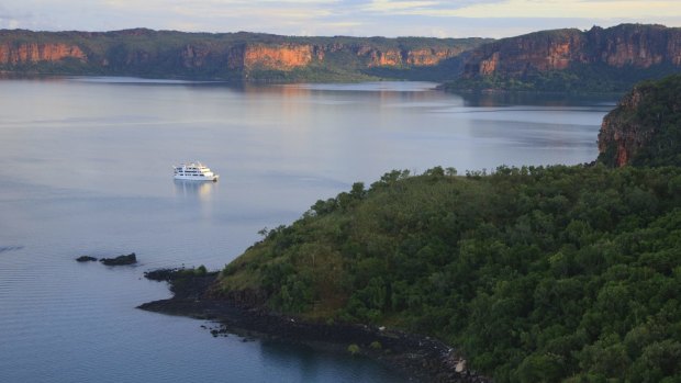 Aurora Expeditions' Coral Expeditioner I in the Kimberley.