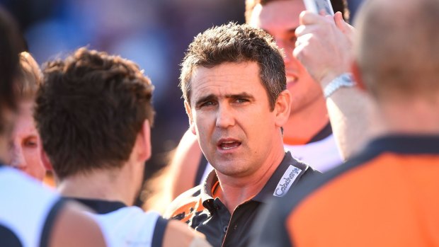 Frustrated: Leon Cameron, coach of the Greater Western Sydney Giants.