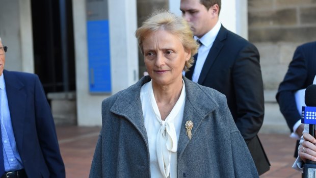 Naturopath Marilyn Bodnar leaves Campbelltown Local Court.