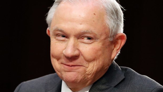 Attorney General Jeff Sessions at the hearing.