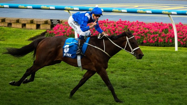Too good: Winx wins the 2016 Cox Plate.