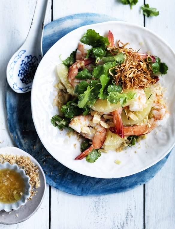 This prawn salad is great with any citrus fruit.
