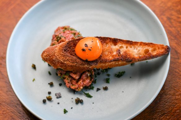 Steak tartare at Bistro Sousou in Gertrude Street.