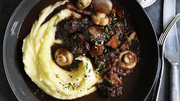 Neil Perry's beef bourguignonne.