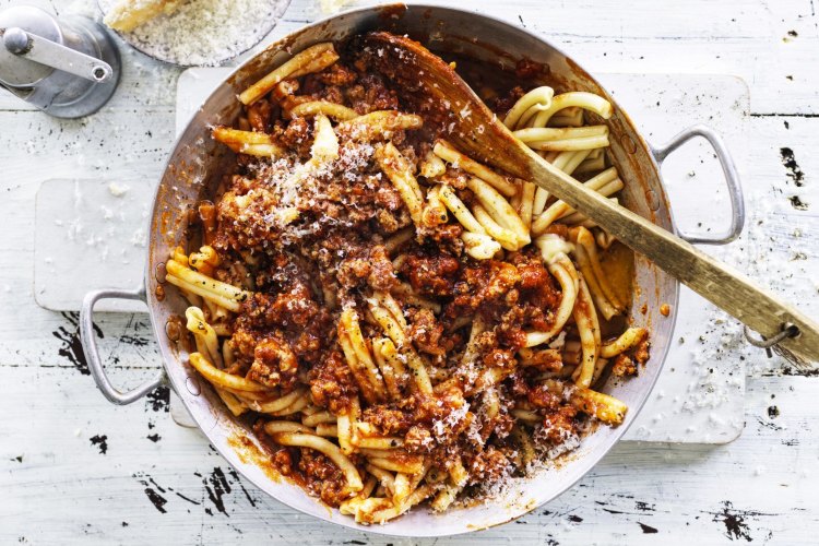 Adam Liaw's casarecce with pork and fennel ragu.  