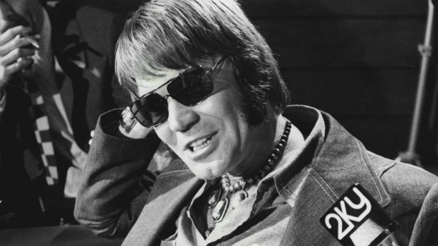 Glen Campbell in Sydney in November 1974, for a tour including performances at the Hordern Pavilion.