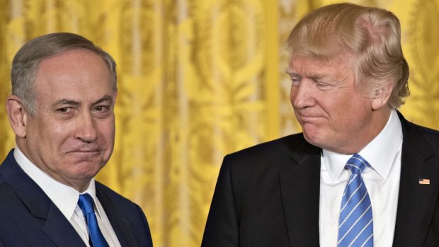 Partners: Israel's PM Benjamin Netanyahu with US President Donald Trump.