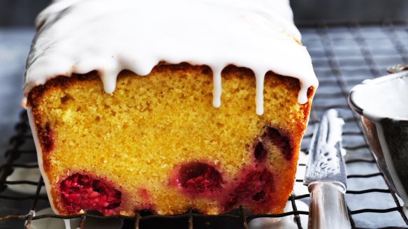 Helen Goh's lemon and raspberry loaf cake.